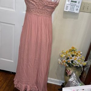 FREE PEOPLE Adella Maxi  corset Dress SIZE M